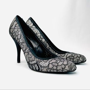 Lace Heels White House Black Market Size 9